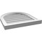 Ekena Millwork Round Top Surface Mount PVC Gable Vent w/ 2"W x 2"P Brickmould Sill Frame, 20"W x 22"H GVPRT20X2203SN - alternate 4